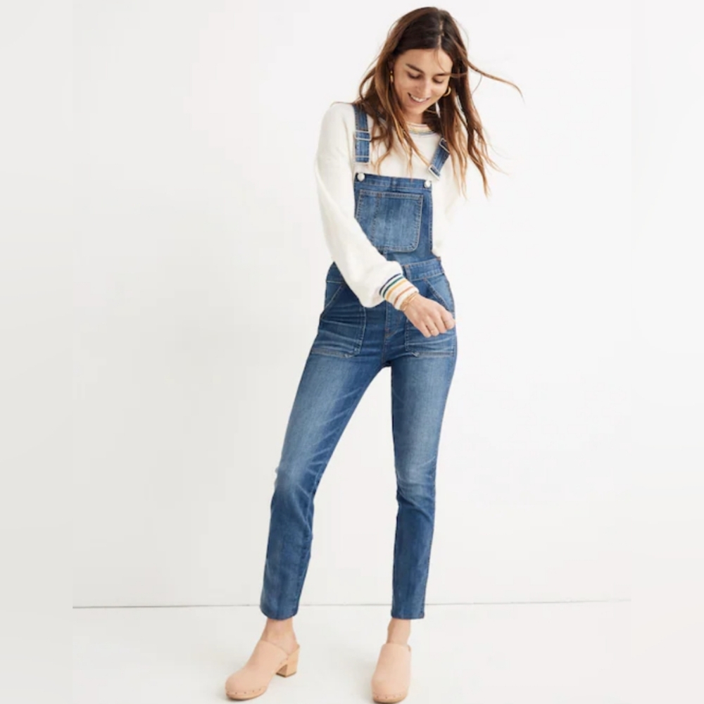 Madewell Skinny Overalls in Jansing Wash Size Medium